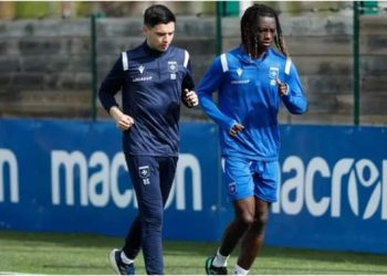 Gideon Mensah returns to training after injury recovery