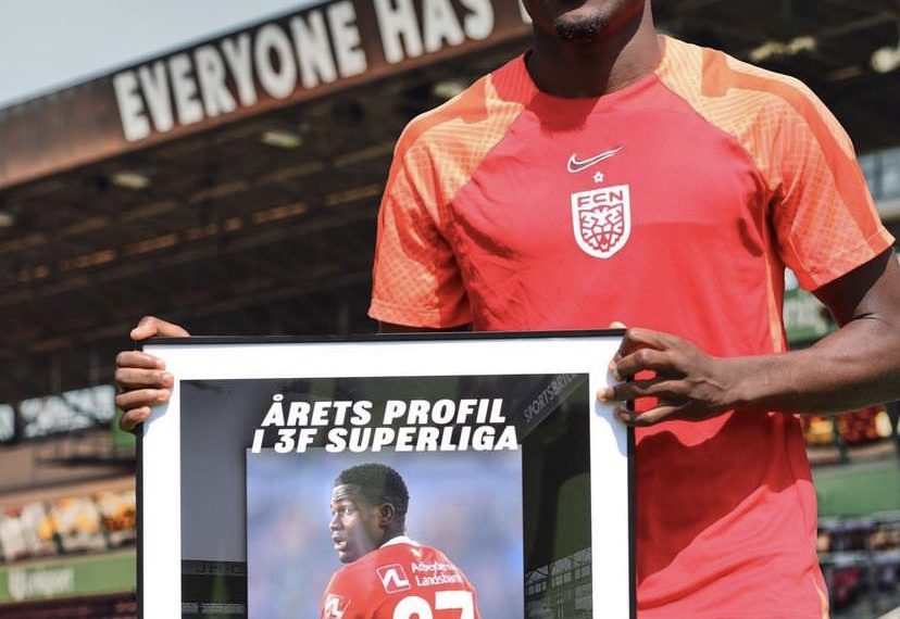 Ernest Nuamah voted Danish Super Liga player of the year