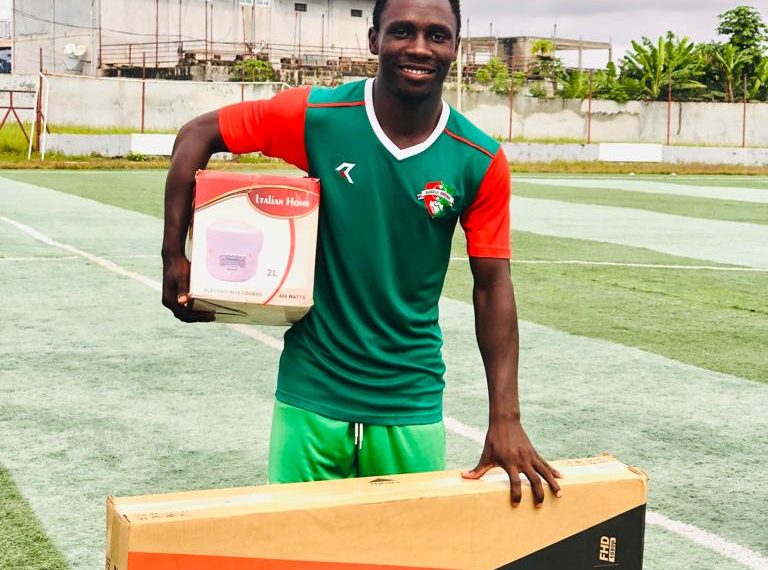 KARELA UNITED: Owusu Boakye beat Humin Mohammed,  four others to win Player of the Year Award