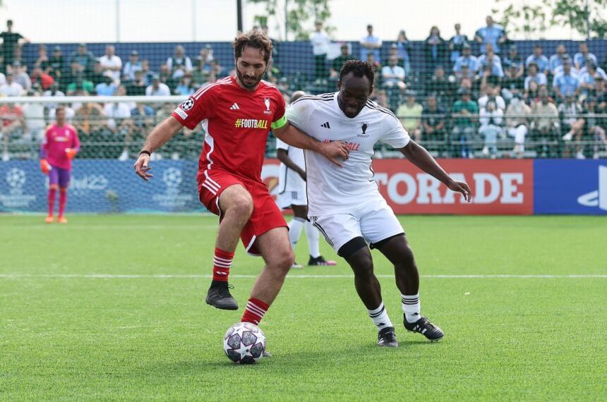 Essien thrills fans at UEFA Ultimate Champions Tournament