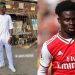 VIDEO: Arsenal star Bukayo Saka visits Nigeria