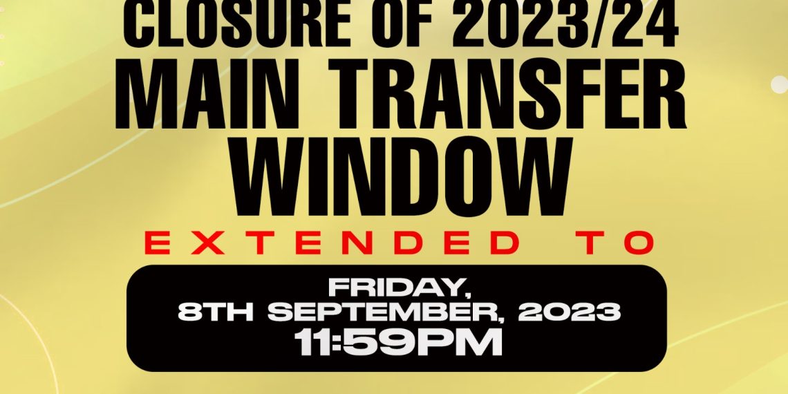 Transfer Registration Window extended to September 8