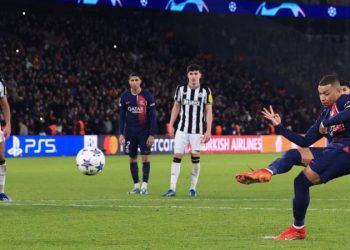 Newcastle denied win at PSG by controversial late Mbappe penalty