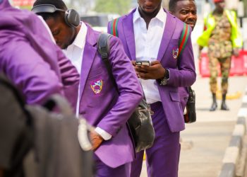PHOTOS: CAF Champions League Campaigners Medeama SC off to Egypt