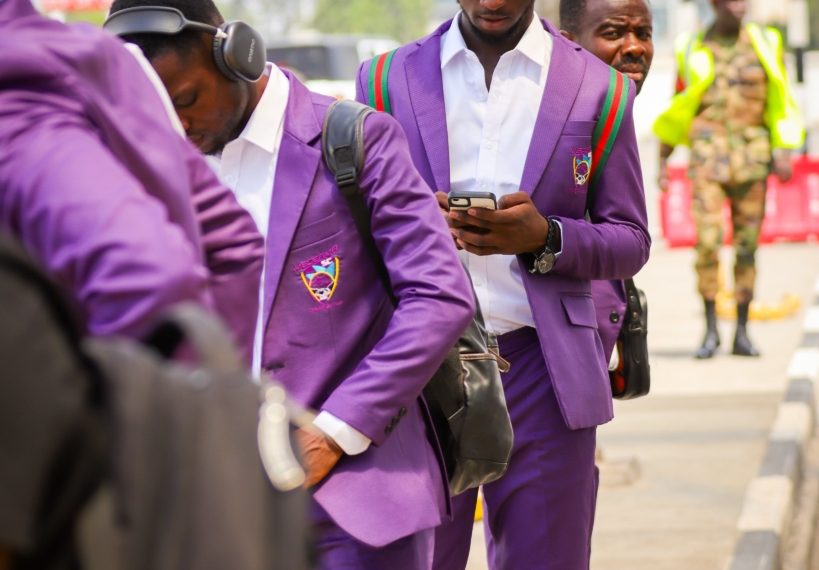 PHOTOS: CAF Champions League Campaigners Medeama SC off to Egypt