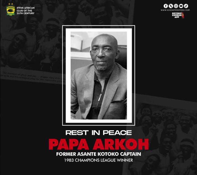 SAD NEWS: Asante Kotoko legend Ernest Papa Arko passes on