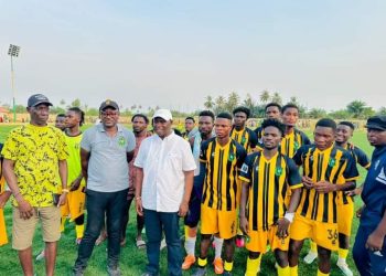 PHOTOS: Ellembelle MP donates to Kotoko, Holy Stars after classic Nzema derby