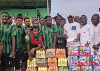 PHOTOS: NPP Regional Chairman donate to Basake Holy Stars