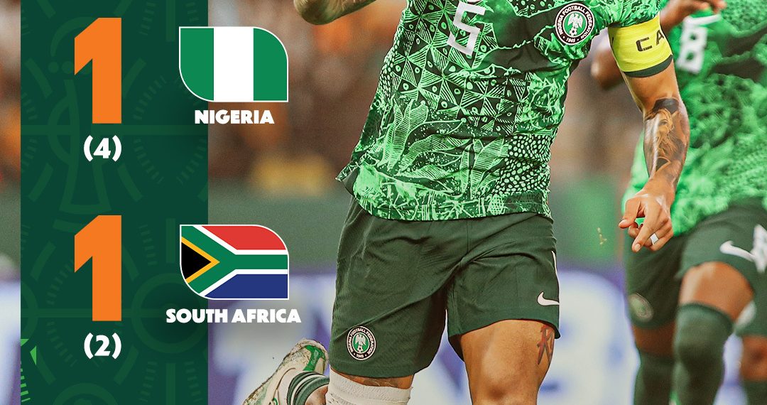 Nigeria beat South Africa on penalties to reach AFCON final
