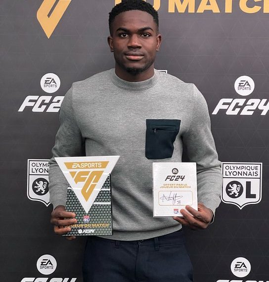 Ernest Nuamah bags debut Man of the Match Award at Lyon