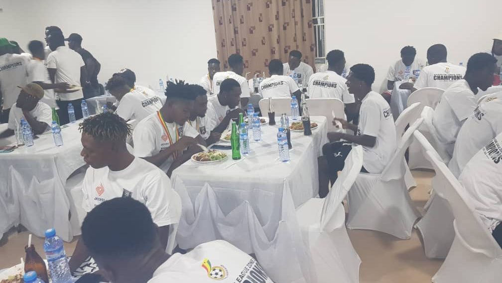 Chief of Basake hosts dinner for Holy Stars after historic qualification to GPL[ PHOTOS]