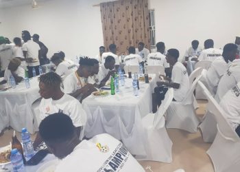 Chief of Basake hosts dinner for Holy Stars after historic qualification to GPL[ PHOTOS]