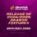 2024/25 Ghana Premier League Fixtures Coming July 29