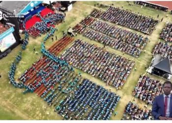 Current state of Kumasi Baba Yara Sports Stadium pitch after church event rental