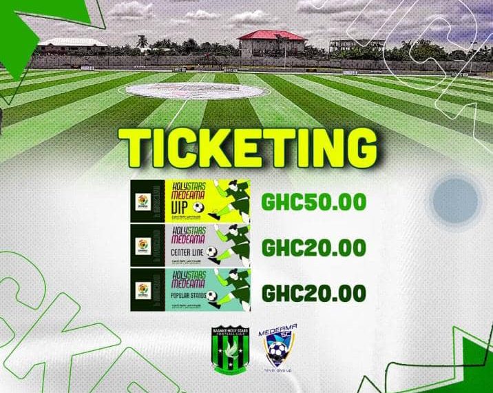 Holy Stars FC announce gate fees for Medeama showdown