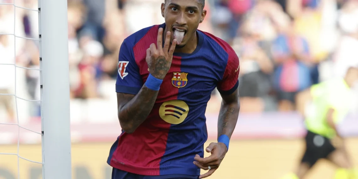 Barcelona 4-1 Bayern Munich: Raphinha steals show with stunning hat-trick as La Liga side hammer German giants