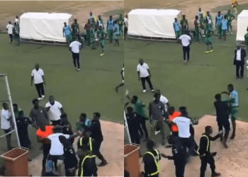 Referee beaten days after fatal stabbing of fan at Ghana league match (Video)