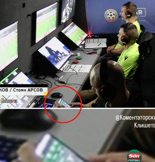 VAR official lands in trouble after being caught checking betting site on live TV