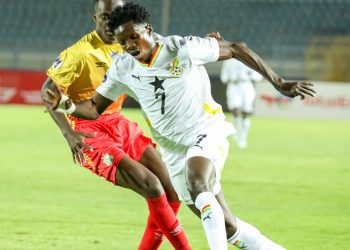 NEWS IN NZEMA: Emmanuel Mensah in action as Black Satellites open U-20 AFCON campaign with disappointing draw