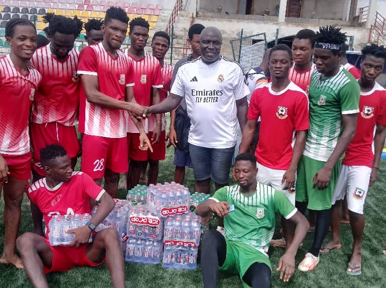 Ellembelle NDC Vice donates to Nzema Kotoko ahead of All Blacks showdown