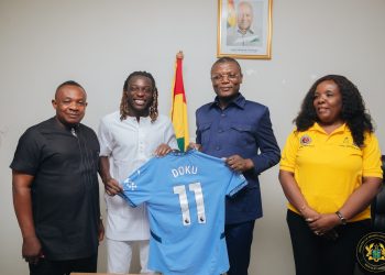 Jeremy Doku Visits Sports Minister, Reaffirms Ghanaian