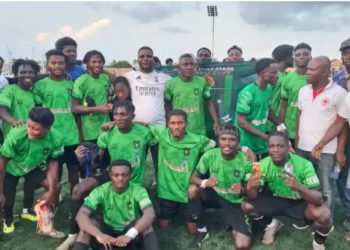 Nzema East MCE Donate to Holy Stars, motivates them ahead of remaining GPL games