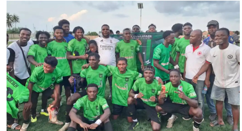 Nzema East MCE Donate to Holy Stars, motivates them ahead of remaining GPL games