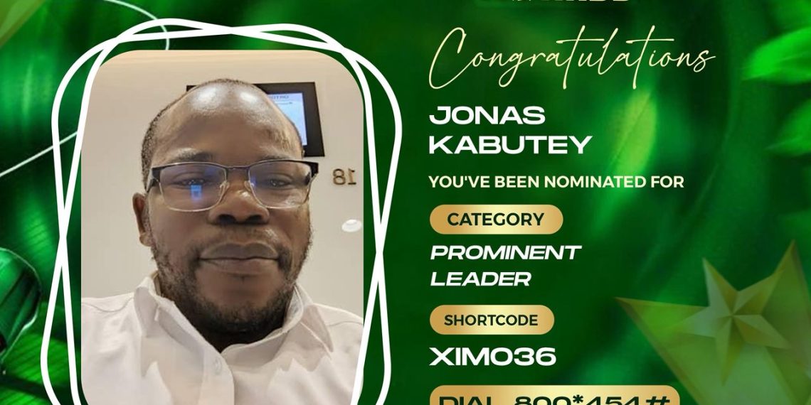 NYP speaker Jonas Kabutey nominated for 2025 Axim Achievers Award Prominent Leader of the Year